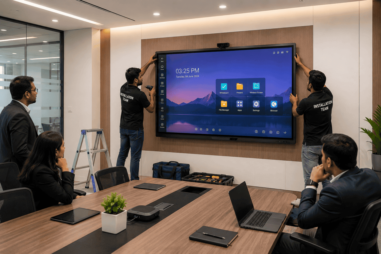 Board Room Interactive Panel Installation