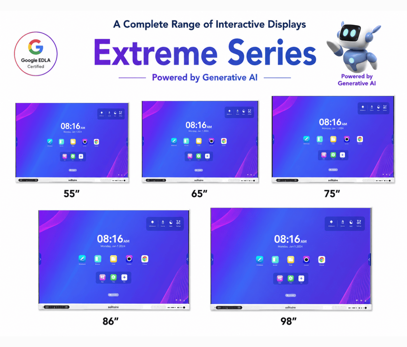 Solitaire Extreme Series Interactive Flat Panel Display in Chennai