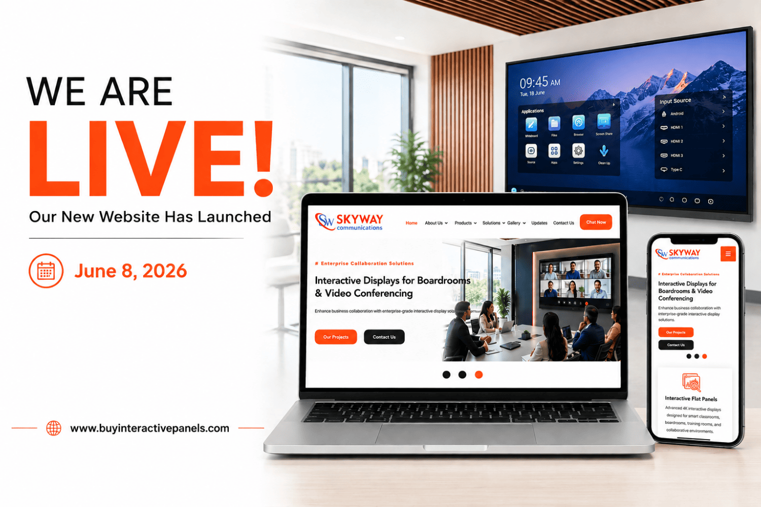 Skyway Communications Website Launch